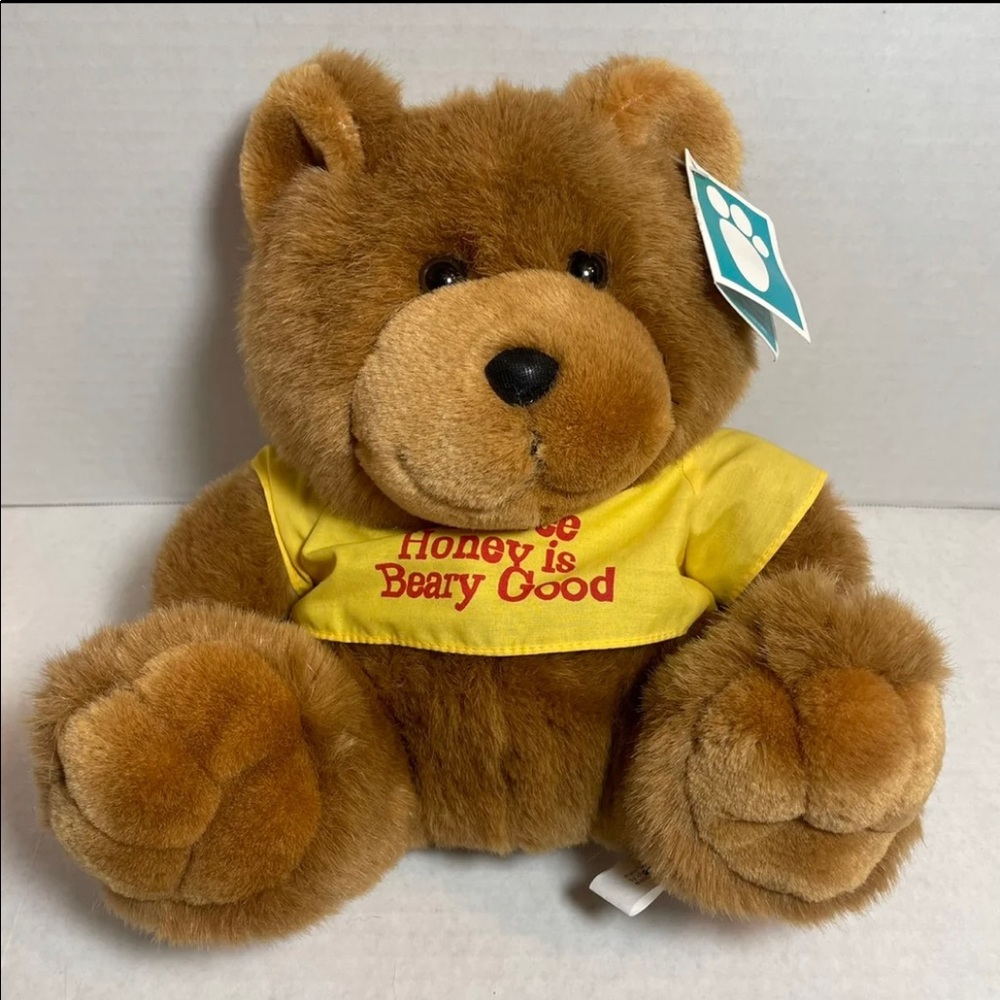 Rare Vintage Sue Bee Honey teddy bear NWT plush